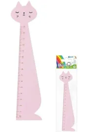 fiorello-linijka-drewniana-15-cm-rozowy-kot-grubosc-3-mm
