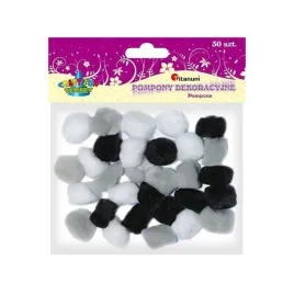 titanum-pompony-akrylowe-25-mm-szare-30-szt