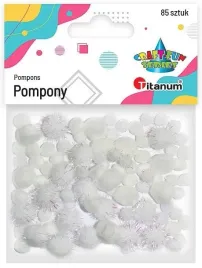 titanum-pompony-akrylowe-i-brokatowe-mix-biale-85-szt