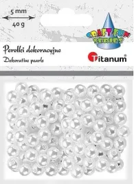 titanum-koraliki-plastikowe-perelki-8-mm-biale-perlowe-40-g