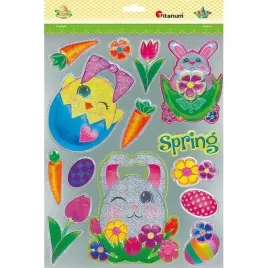 titanum-naklejki-foliowe-metaliczne-wielkanoc-14-szt-spring-zajace-pis