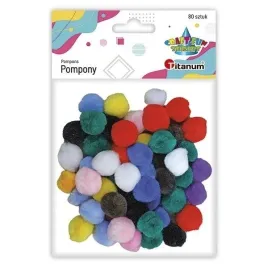 titanum-pompony-akrylowe-15-mm-mix-kolorow-80-szt