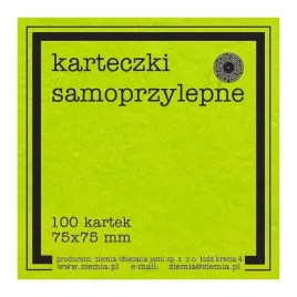 ziemia-obiecana-karteczki-samoprzylepne-fluo-75x75-mm-100-arkuszy-zielen