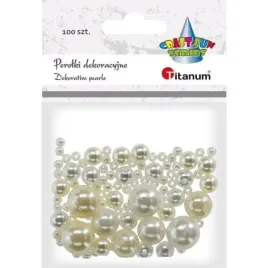 titanum-koraliki-plastikowe-perlowe-biale-mix-rozmiarow-100-szt