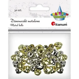 titanum-dzwoneczki-metalowe-8-10-12-mm-mix-zlote-srebrne-30-szt
