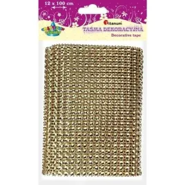 titanum-tasma-ozdobna-z-krysztalkami-4-mm-120-mm-x-1-m-zlota