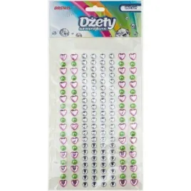 brewis-dzety-samoprzylepne-160-szt-mix-kolorow-rozowy-srebrny-zielony