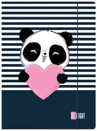 teczka-a4-z-gumka-st-majewski-love-panda-karton-300-g-m-nablyszczana