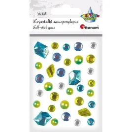 titanum-krysztalki-samoprzylepne-niebiesko-zielone-mix-33-szt