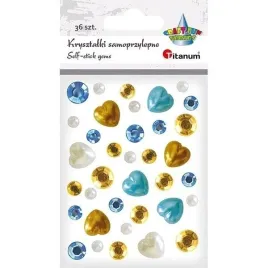 titanum-krysztalki-samoprzylepne-mix-zloto-niebieskie-serca-i-perelki-36-sz
