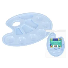 starpak-paleta-plastikowa-do-farb-10-komorowa-pastel-niebieska