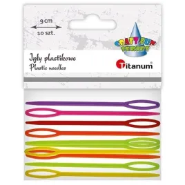 titanum-igly-plastikowe-90-mm-mix-kolorow-10-szt