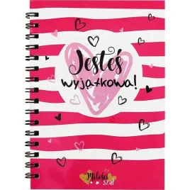 be-happy-gifts-notes-a6-na-sprezynie-jestes-wyjatkowa-
