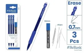 bebasic-olowek-automatyczny-hb-07-mm-3-szt-rysiki-blister