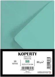 koperty-b6-mietowe-henry-10-sztuk-papier-80-g-177x128-mm