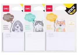 deli-notes-samoprzylepny-25-kartek-motywy-lisek-kotek-piesek