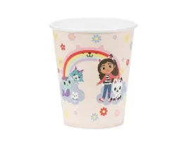 kubeczki-papierowe-koci-domek-gabi-partydeco-250-ml-6-sztuk
