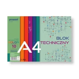penword-blok-techniczny-kolorowy-a4-premium-250-g-10-arkuszy