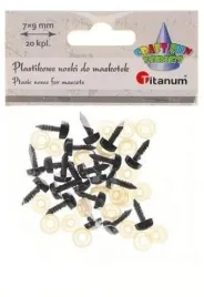 nosy-do-maskotek-titanum-plastikowe-trojkatne-9x7-mm-czarne-20-szt