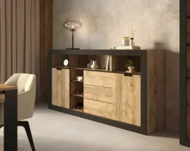 komoda-tudor-szerokosc-220-cm-dab-samdal-czarny-mat-dwudrzwiowa-3-szuflad