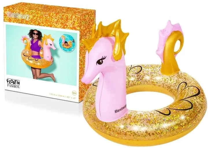 kolo-dmuchane-bestway-glitter-seahorse-dlugosc-115-cm