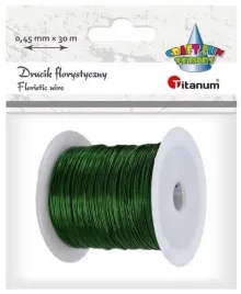 titanum-drucik-florystyczny-045-mm-x-30-m-zielony-szpula-gietki