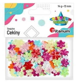 titanum-cekiny-13-mm-wypukle-kwiaty-pastel-mix-14-g