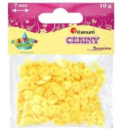 titanum-cekiny-okragle-7-mm-pastelowe-zolte-10-g-blister