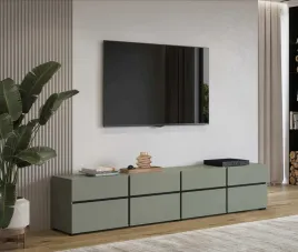 szafka-rtv-4k4s-cross-szerokosc-225-cm-zielony-czarny-helvetia-meble-24gw