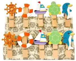 fandy-klamerki-ozdobne-shapes-11-10-szt-delfin-zolw-morze