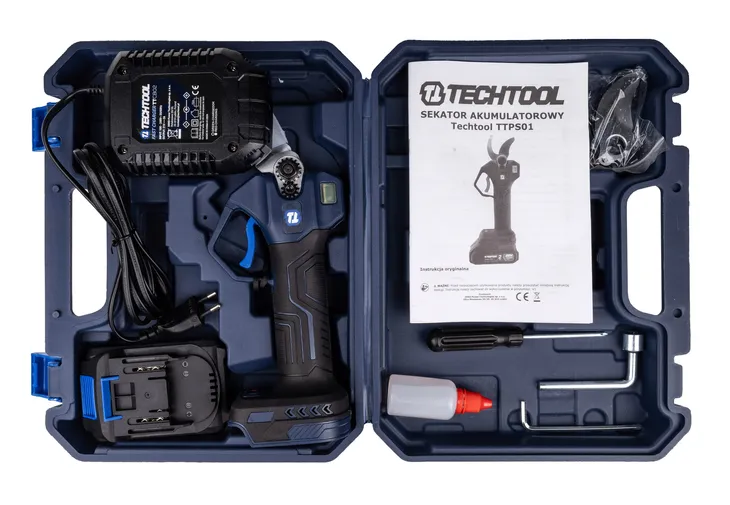 sekator-akumulatorowy-elektryczny-do-galezi-nozyce-2-ah-ogrodowy-techtool-napiecie-akumulatora-20-v
