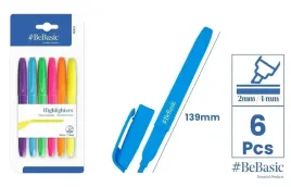 bebasic-zakreslacze-fluorescencyjne-6-kol-fiolet-nieb-ziel-roz-pom