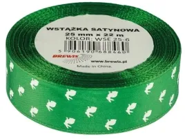 brewis-wstazka-satynowa-wielkanocna-zielona-25-mm-22-m