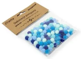 penword-pompony-dekoracyjne-1-cm-mix-niebieskich-120-szt