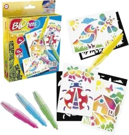 blopens-zestaw-mini-mazaki-dmuchane-blopens-natura-4-sztuki-z-szablonami