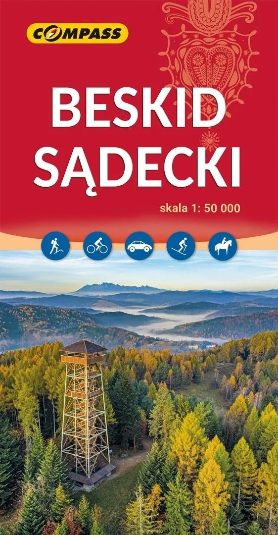 mapa-turystyczna-compass-beskid-sadecki-1-50-000