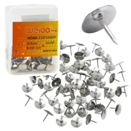 leantoys-pinezki-metalowe-srebrne-z-plaska-glowka-40-sztuk-w-pudelku