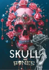 kolorowanka-fresh-skull-rozowa-a4-pionowa-8-obrazkow
