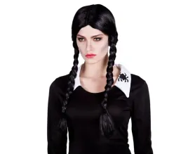 peruka-gotycka-dziewczyna-czarne-warkocze-warkoczyki-stroj-halloween