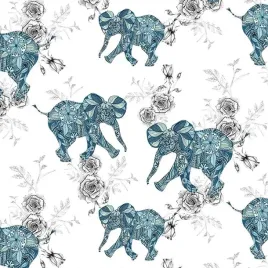 karnet-swarovski-kwadrat-etniczne-slonie-clear-creations-159x157-mm