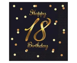 serwetki-godan-18-birthday-czarne-z-rozowo-zlotym-nadrukiem-33x33-cm-20
