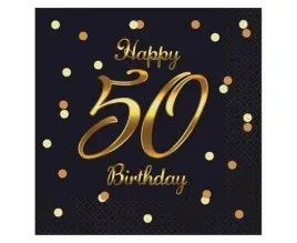 godan-serwetki-papierowe-happy-50-birthday-czarne-zlote-20-szt