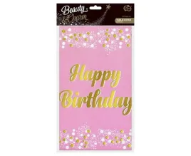 godan-obrus-foliowy-happy-birthday-rozowy-137x183-cm
