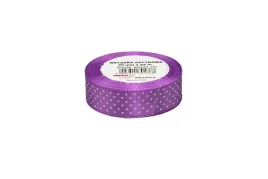 brewis-wstazka-satynowa-w-kropki-25-mm-x-22-m-lawendowa