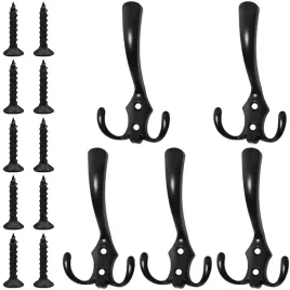 5x-haczyk-na-ubrania-czarny-wieszak-na-ubrania-scienny-wieszak-meblowy