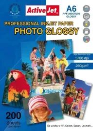 papier-fotograficzny-blyszczacy-activejet-ap6-260gr200-a6