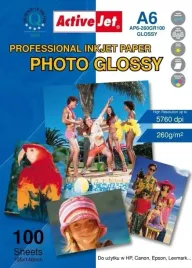 papier-fotograficzny-blyszczacy-activejet-ap6-260gr100-a6