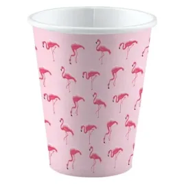 amscan-kubki-papierowe-250-ml-flamingi-8-szt