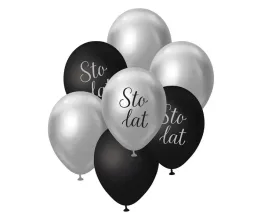 balony-lateksowe-godan-sto-lat-bukiet-srebrno-czarny-7-szt-12