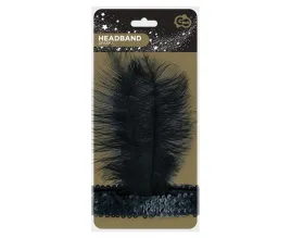 godan-opaska-retro-kabaret-czarna-z-piorem-i-cekinami-50-60-cm